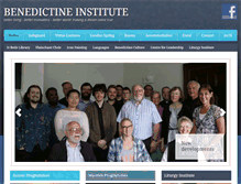 Tablet Screenshot of benedictine-institute.org